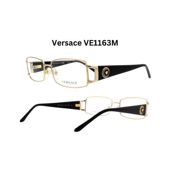 New Versace  VE1163M black/gold eyeglasses frame Retail : $499 - Picture 3 of 8
